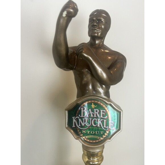 Bare Knuckle Stout Beer Tap Handle Anheuser Busch With Base / Collectible / Beer - Picture 2 of 7